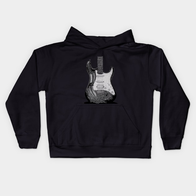 Strat Kids Hoodie by daviddavis11981